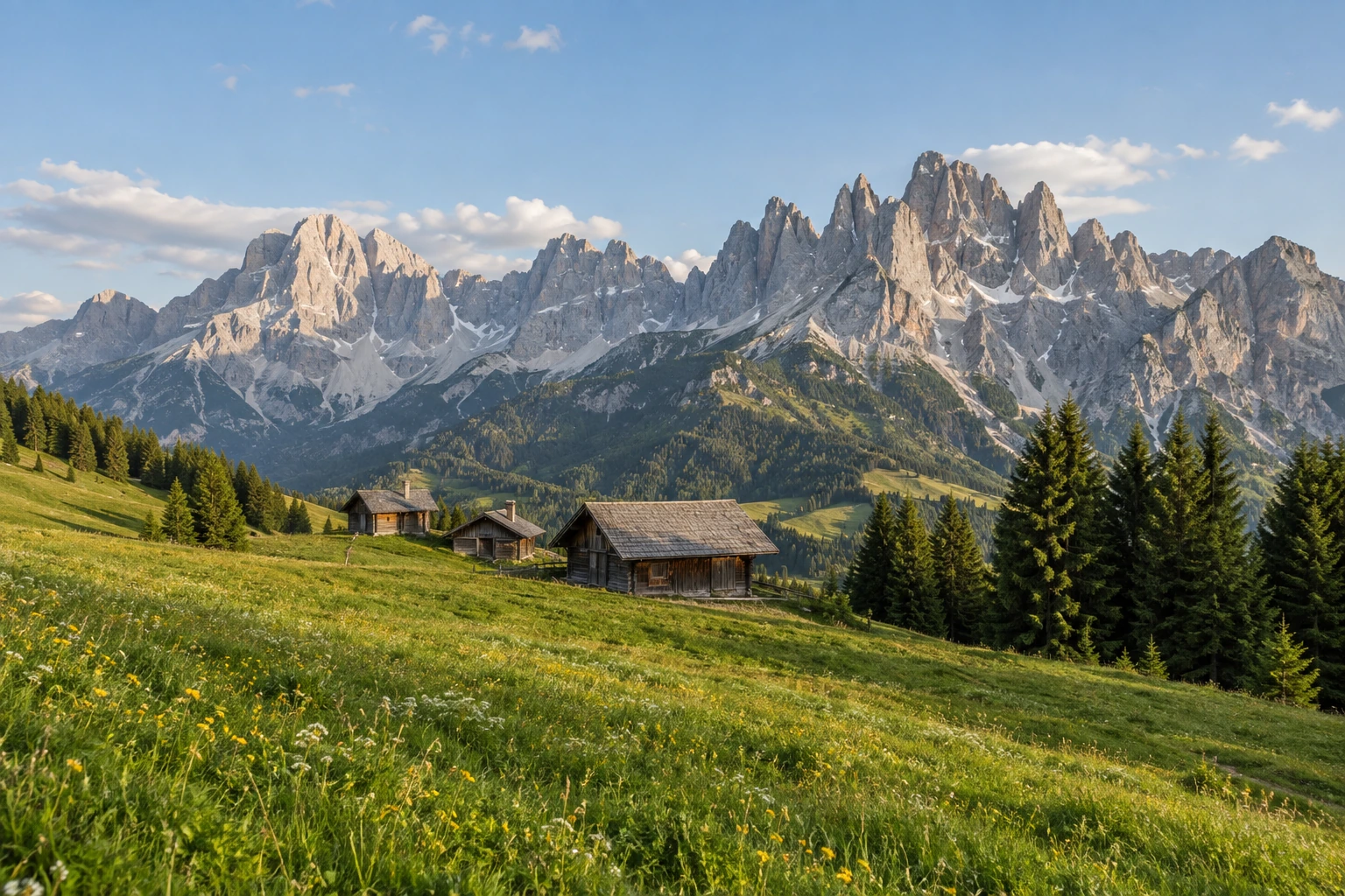 Dolomites mountain landscape